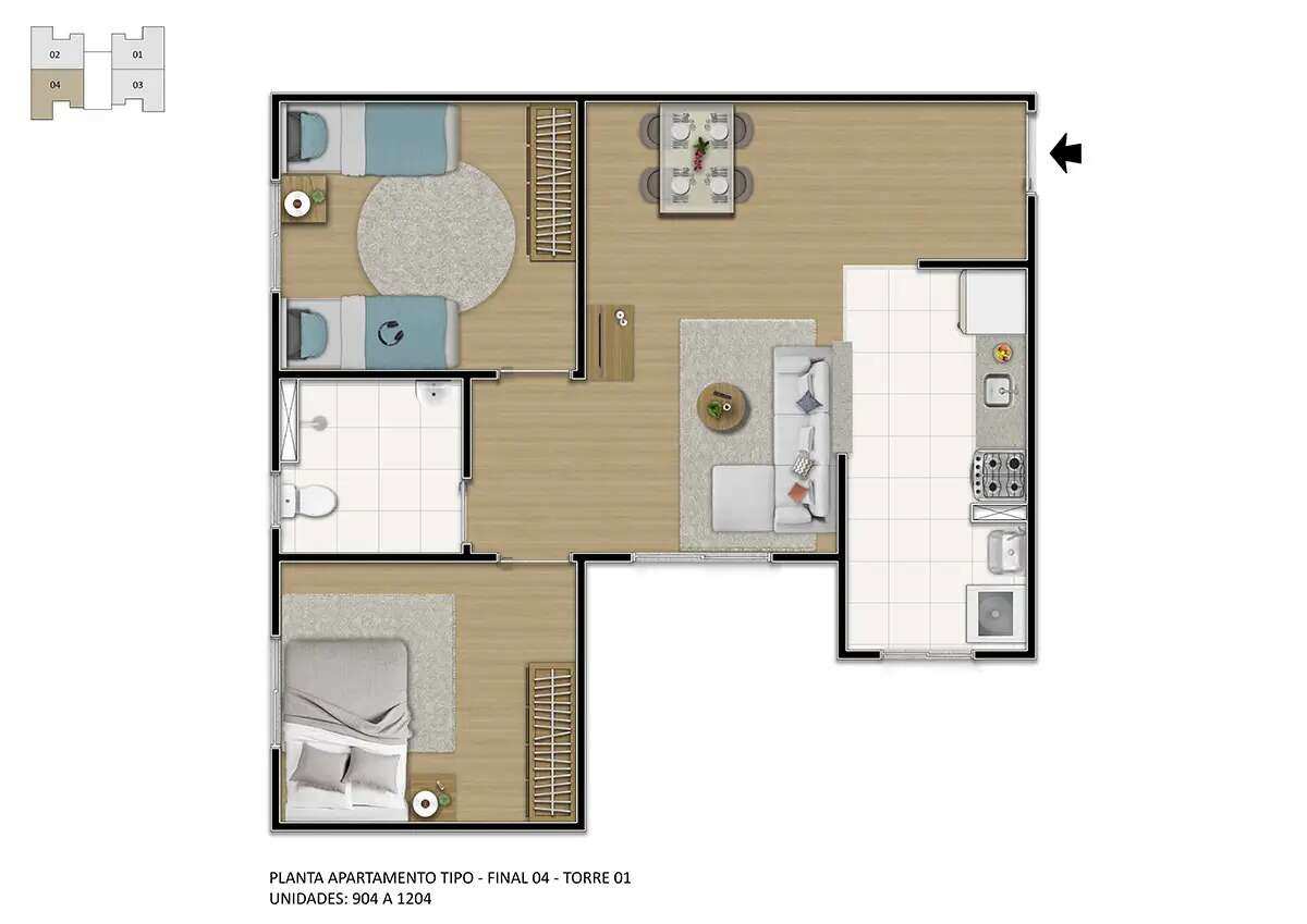 Apartamento à venda com 2 quartos - Borba Gato,Sabará