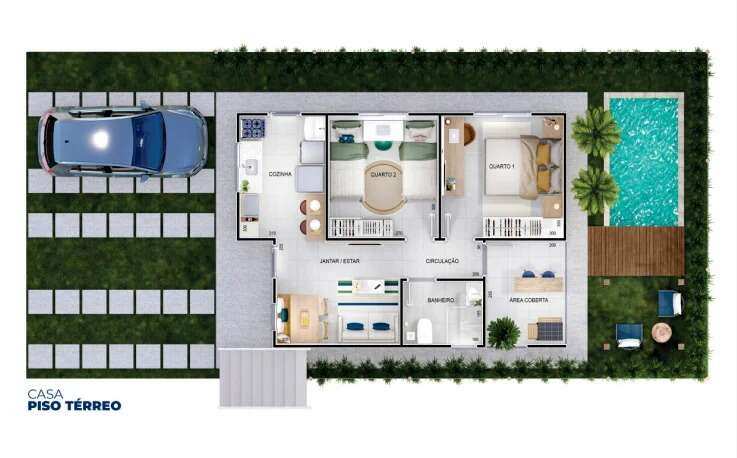 Casa à venda com 2 quartos, 125m² - Jequitibá,Vespasiano